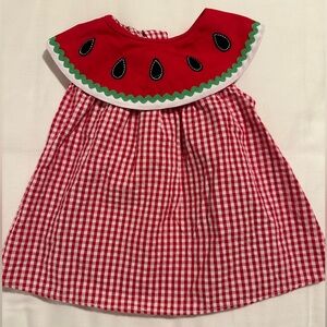 Red Gingham Watermelon Dress